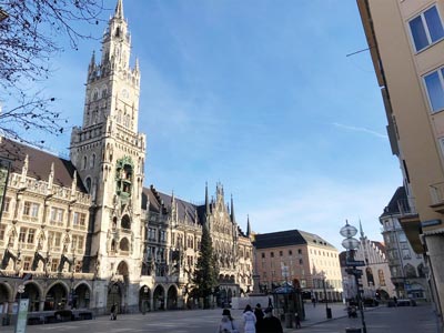 ロックダウン中のマリエン広場